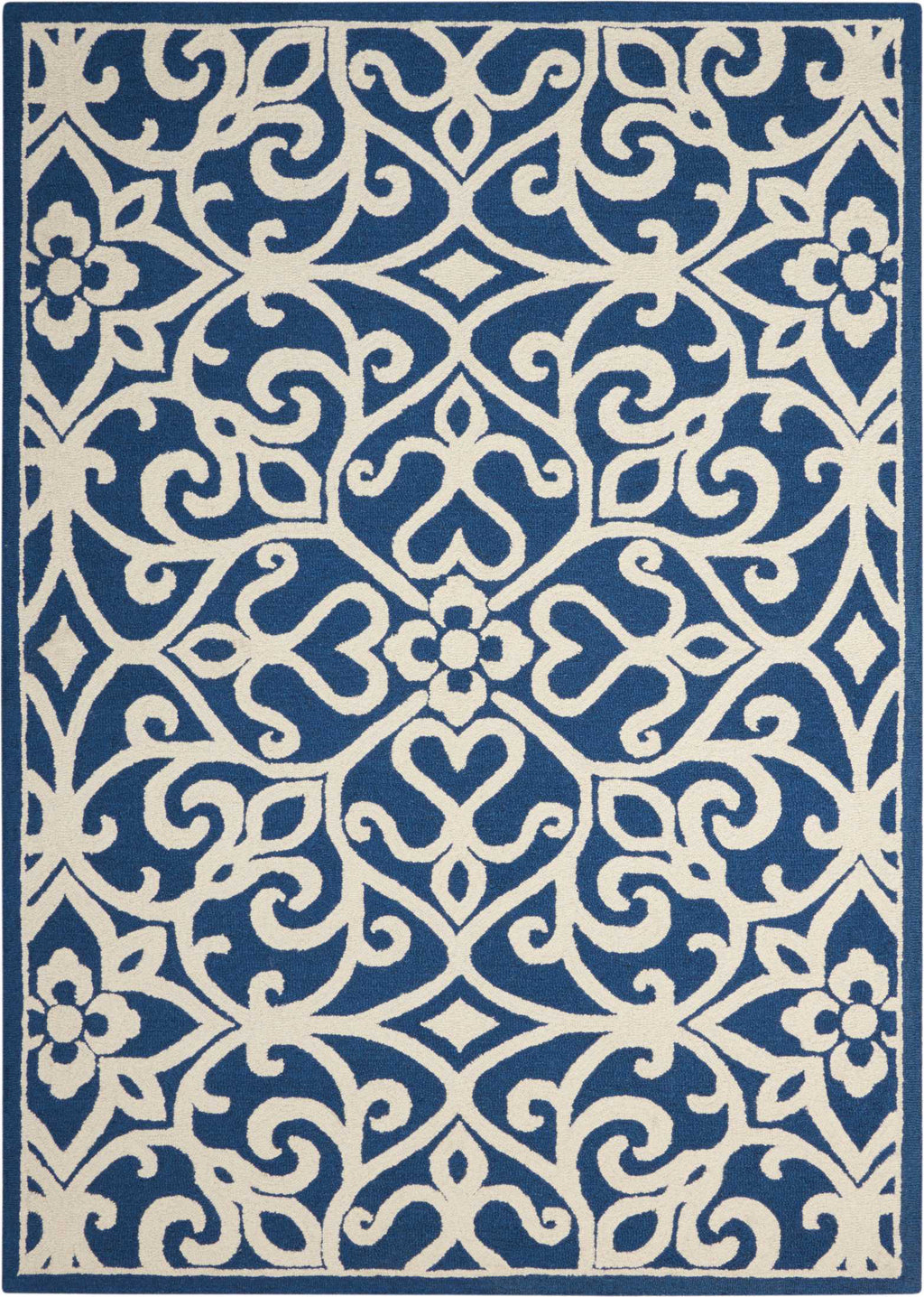 Nourison Linear LIN19 Navy/Ivory Area Rug – Incredible Rugs and Decor