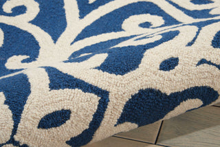 Nourison Linear LIN19 Navy/Ivory Area Rug Detail Image