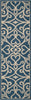 Nourison Linear LIN19 Navy/Ivory Area Rug 2'3'' X 7'6'' Runner