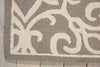 Nourison Linear LIN19 Silver/Ivory Area Rug Corner Image