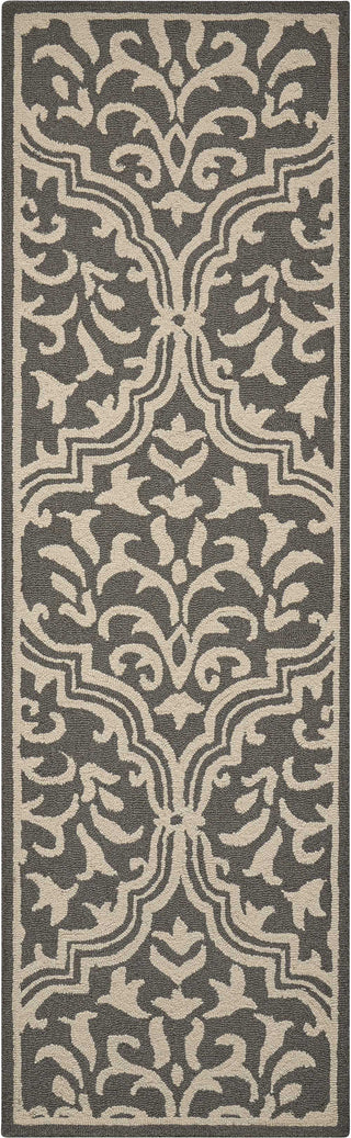 Nourison Linear LIN20 Grey/Ivory Area Rug