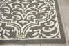 Nourison Linear LIN20 Grey/Ivory Area Rug Detail Image