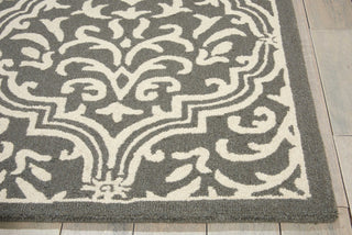 Nourison Linear LIN20 Grey/Ivory Area Rug Detail Image