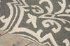 Nourison Linear LIN20 Grey/Ivory Area Rug Detail Image
