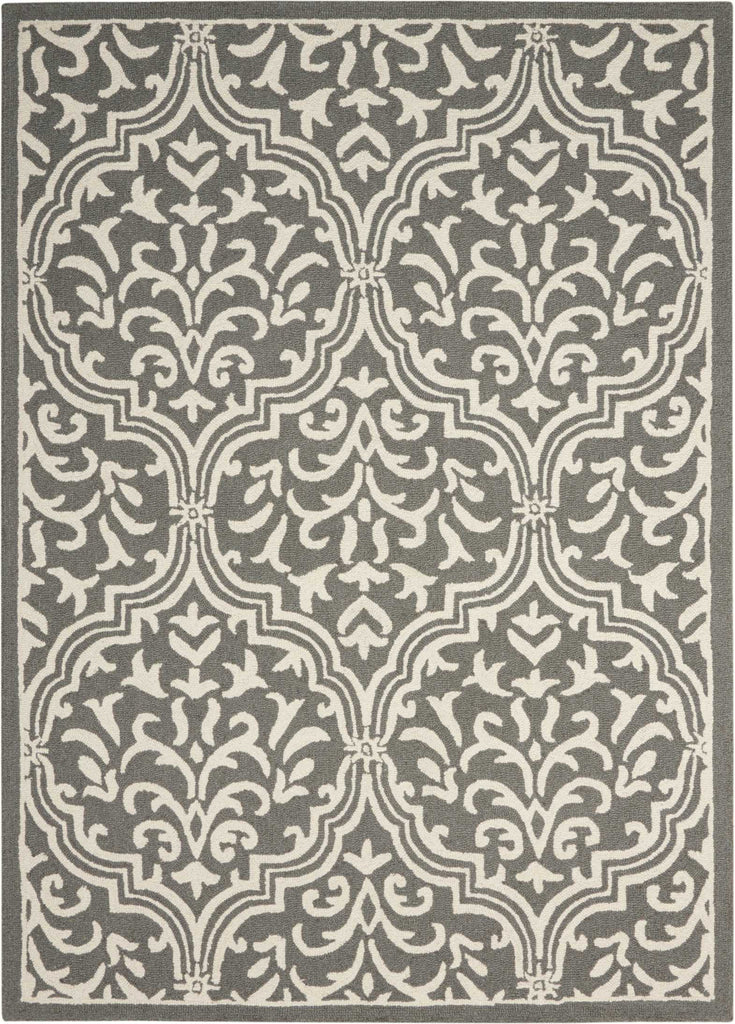 Nourison Linear LIN20 Grey/Ivory Area Rug main image