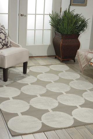 Nourison Luminance LUM02 Feather Area Rug Room Image Feature