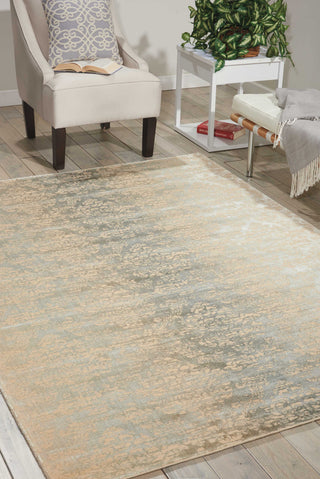 Nourison Luminance LUM03 Sea Mist Area Rug Room Image