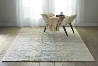 Nourison Luminance LUM03 Sea Mist Area Rug Room Image Feature