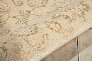 Nourison Luminance LUM04 Cream Mint Area Rug Detail Image