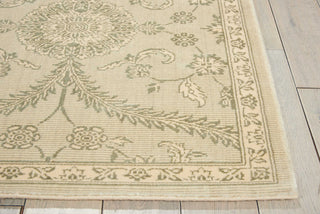 Nourison Luminance LUM04 Cream Mint Area Rug Detail Image