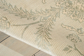 Nourison Luminance LUM04 Cream Mint Area Rug Detail Image