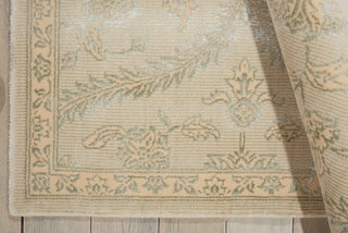 Nourison Luminance LUM04 Cream Mint Area Rug Detail Image