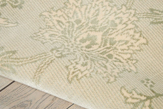 Nourison Luminance LUM04 Cream Mint Area Rug Detail Image