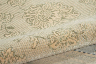 Nourison Luminance LUM04 Cream Mint Area Rug Detail Image