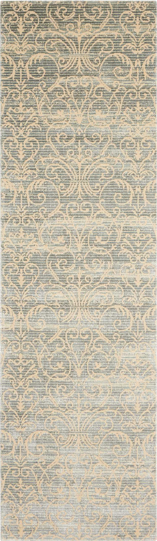 Nourison Luminance LUM05 Cobalt Area Rug 2'3'' X 8' Runner