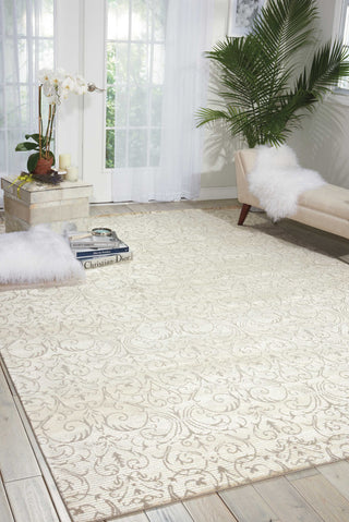 Nourison Luminance LUM05 Opal Area Rug Room Image Feature