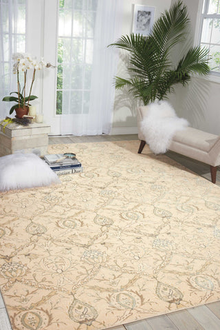 Nourison Luminance LUM07 Cream Area Rug Room Image Feature