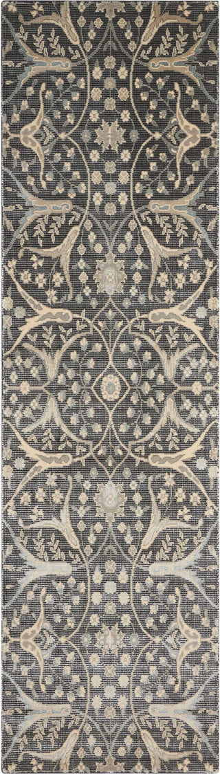 Nourison Luminance LUM08 Graphite Area Rug 2'3'' X 8' Runner