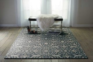 Nourison Luminance LUM08 Graphite Area Rug Room Image