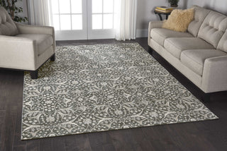 Nourison Luminance LUM08 Graphite Area Rug Room Image