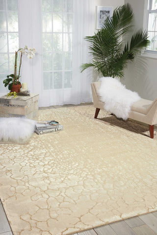 Nourison Luminance LUM12 Cream Area Rug Room Image Feature