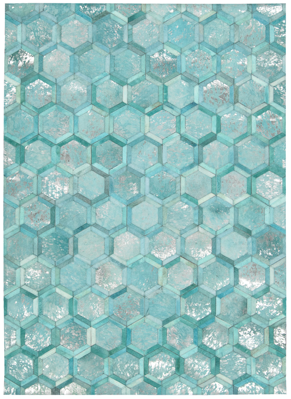 Nourison City Chic MA100 Turquoise Area Rug by Michael Amini main image