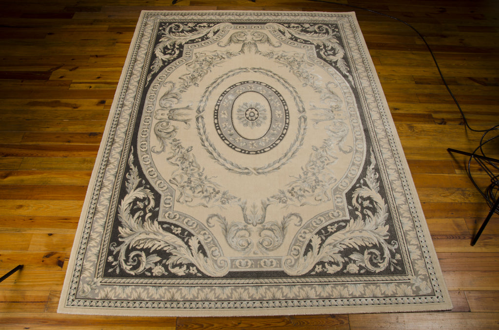 Nourison Platine MA200 Ivory Area Rug by Michael Amini 8' X 11' Floor Shot Feature