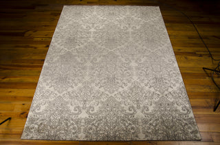 Nourison Platine MA202 Ecru Area Rug by Michael Amini 8' X 11' Floor Shot Feature