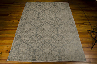 Nourison Platine MA202 Marine Area Rug by Michael Amini 8' X 11' Floor Shot Feature