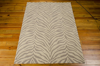 Nourison Zambiana MA401 Ash Area Rug by Michael Amini 6' X 8' Floor Shot Feature