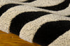 Nourison Zambiana MA401 Black White Area Rug by Michael Amini 6' X 8' Texture Shot