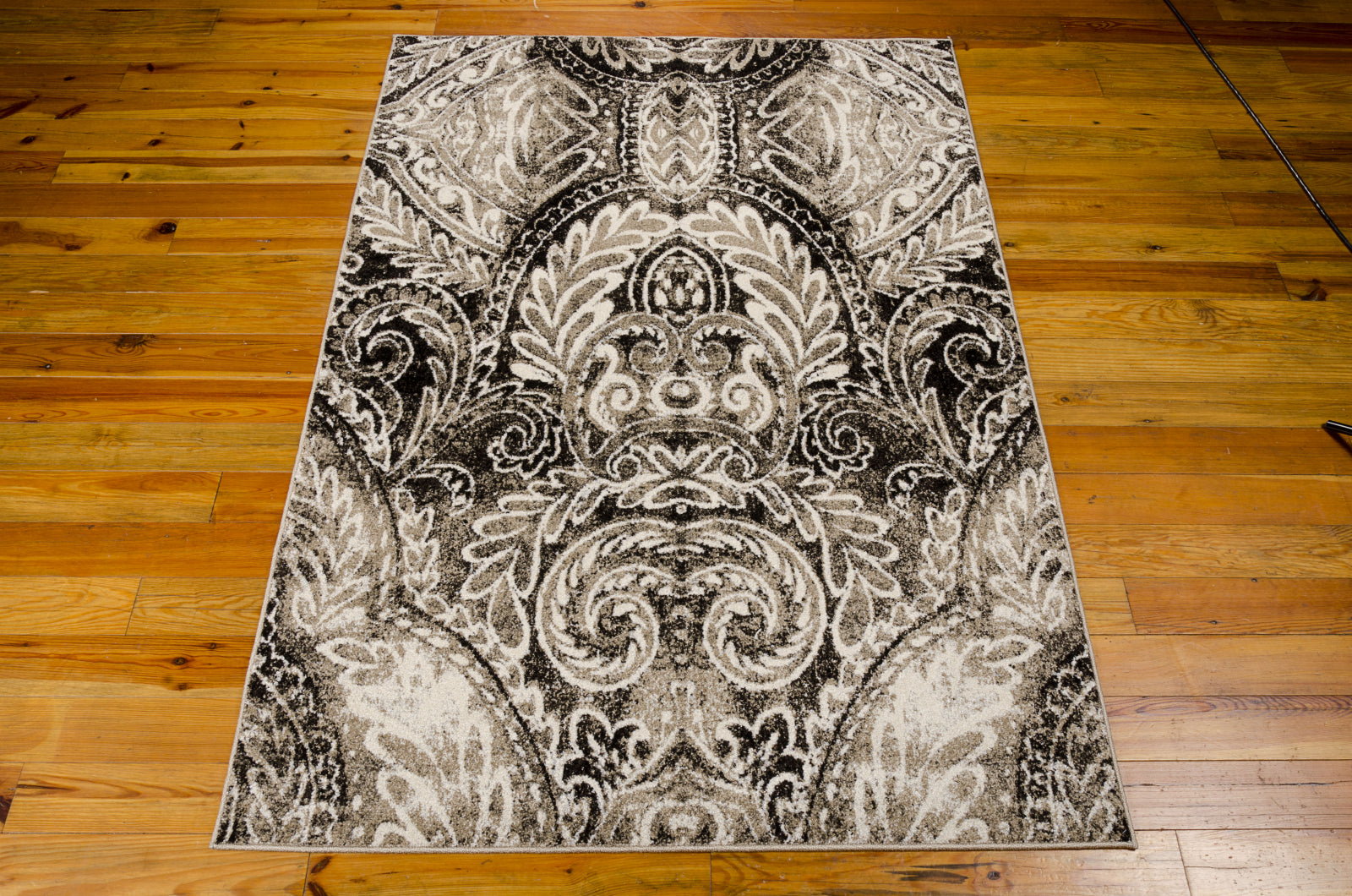 Nourison Glistening Nights MA501 Light Grey Area Rug by Michael Amini -  Clearance