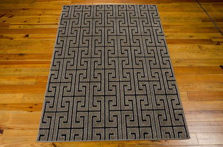 Nourison Glistening Nights MA507 Grey Area Rug by Michael Amini 6' X 8' Floor Shot Feature