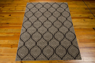 Nourison Glistening Nights MA508 Grey Area Rug by Michael Amini 6' X 8' Floor Shot Feature