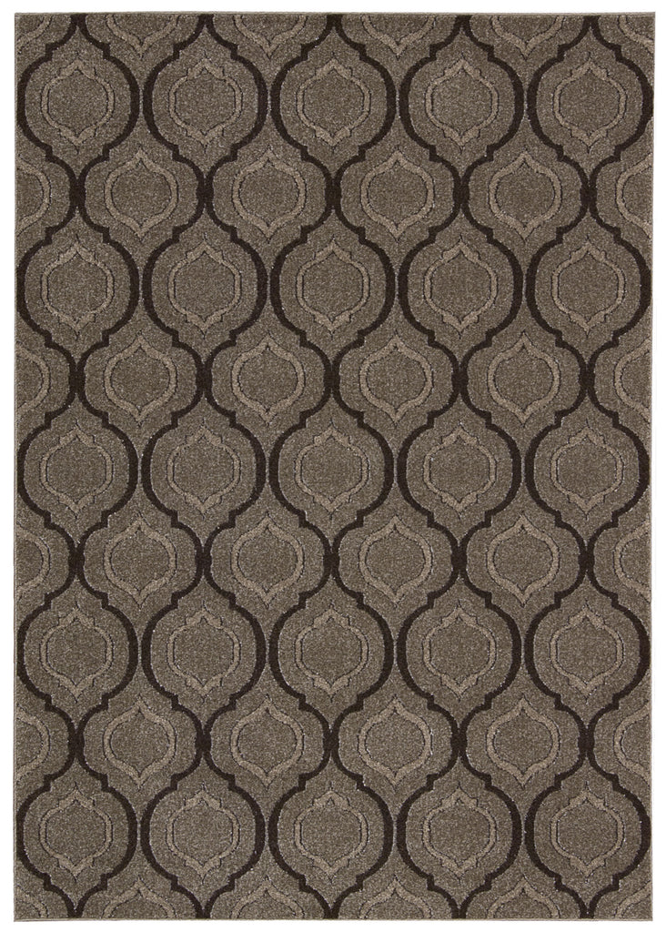 Nourison Glistening Nights MA508 Grey Area Rug by Michael Amini main image
