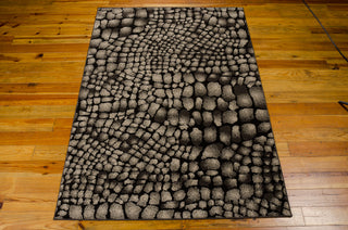 Nourison Glistening Nights MA509 Black Area Rug by Michael Amini 6' X 8' Floor Shot Feature