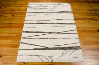 Nourison Glistening Nights MA512 Ivory Area Rug by Michael Amini 6' X 8' Floor Shot Feature