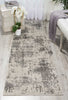 Nourison Ma60 Gleam MA602 Ivory/Grey Area Rug by Michael Amini Room Image