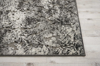 Nourison Ma60 Gleam MA603 Ash Area Rug by Michael Amini Detail Image