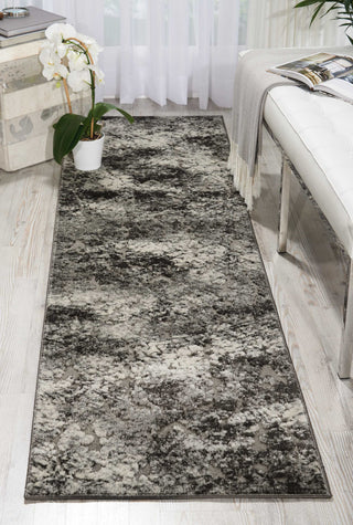 Nourison Ma60 Gleam MA603 Ash Area Rug by Michael Amini Room Image