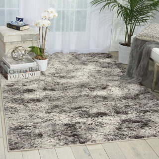 Nourison Ma60 Gleam MA603 Ash Area Rug by Michael Amini Room Image Feature