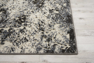 Nourison Ma60 Gleam MA603 Ivory/Slate Area Rug by Michael Amini Detail Image