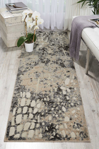 Nourison Ma60 Gleam MA604 Flint Area Rug by Michael Amini Room Image