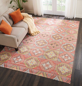 Nourison Madera MAD01 Light Orange Area Rug Room Image Feature