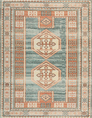 Nourison Madera MAD04 Teal Green Area Rug 7'10'' X 10'