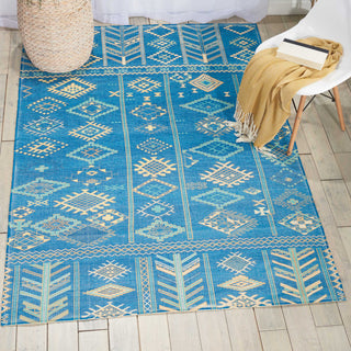 Nourison Madera MAD05 Denim Area Rug Room Image Feature