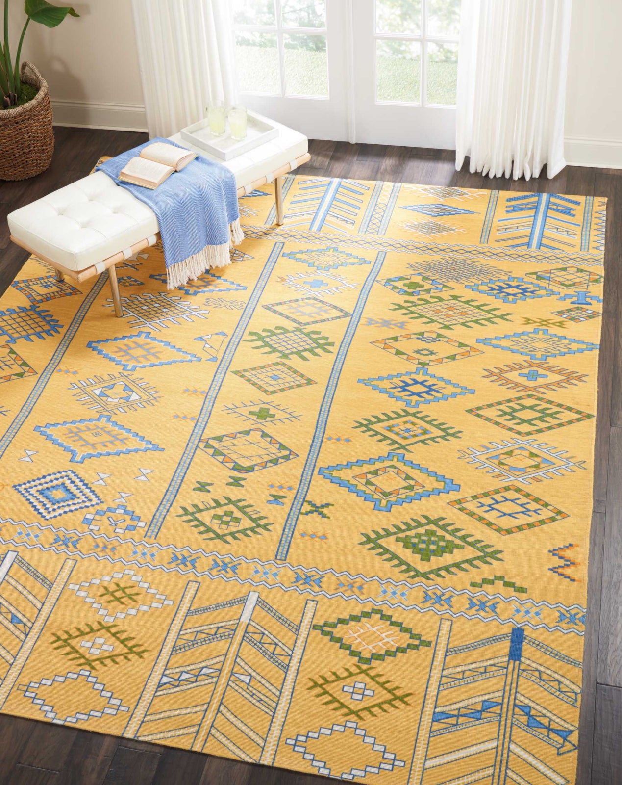 Nourison Madera MAD05 Saffron Area Rug – Incredible Rugs and Decor