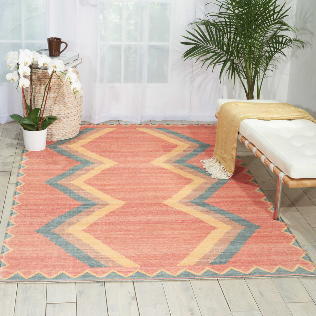 Nourison Madera MAD02 Tangerine Area Rug – Incredible Rugs and Decor