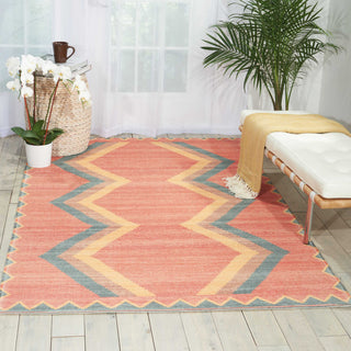 Nourison Madera MAD02 Tangerine Area Rug Room Image