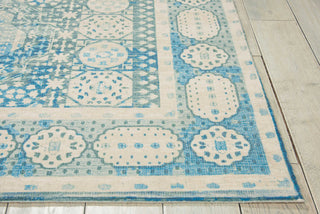 Nourison Madera MAD03 Teal Area Rug Detail Image